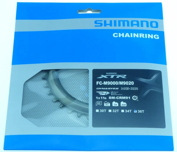 Shimano XTR SM-CRM91 FC-M9000/FC-M9020 36 Zähne 1×11 Kettenblatt 3