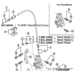 Shimano Gummikappe Zu Entlüftungsschraube 6