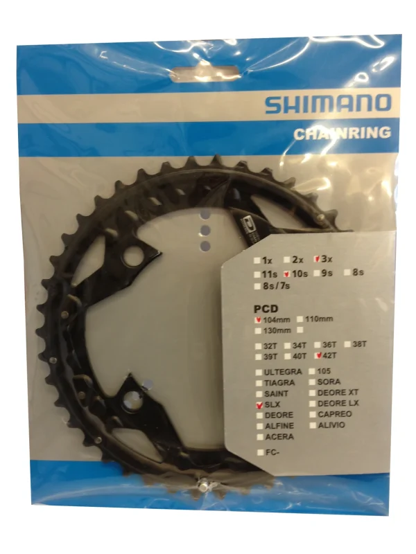 Shimano SLX FC-M670/660 42 Zähne 3×10 Kettenblatt 1