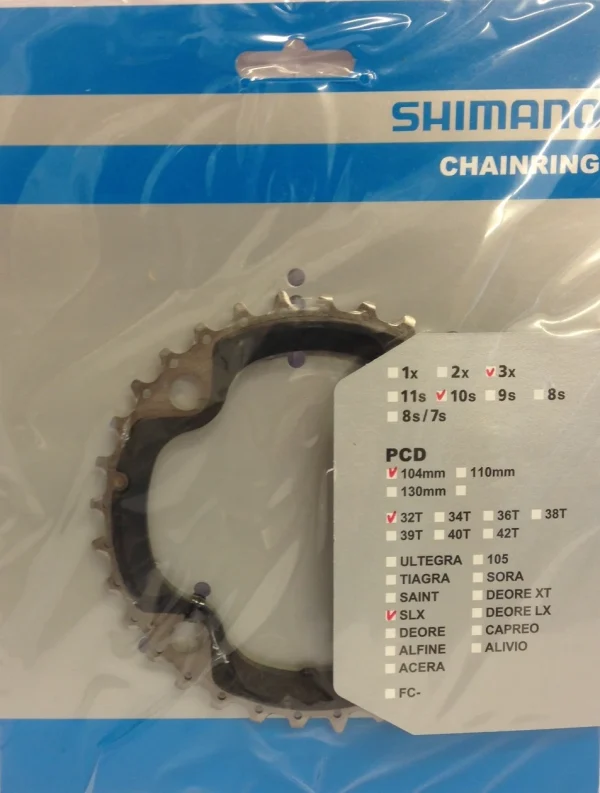 Shimano SLX FC-M670/660 32 Zähne 3×10 Kettenblatt 1