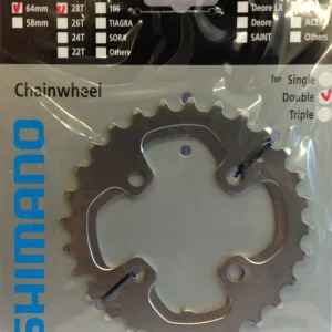 Shimano XT FC-M785 28 Zähne 2×10 Kettenblatt 6